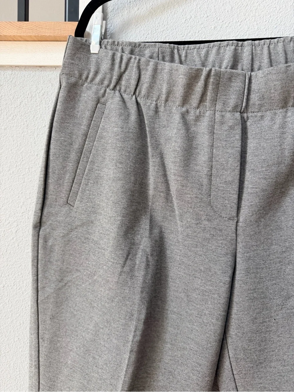 J. Jill Ponte Slim Leg Trousers Gray Pull On Stretch Pants XL NWT
